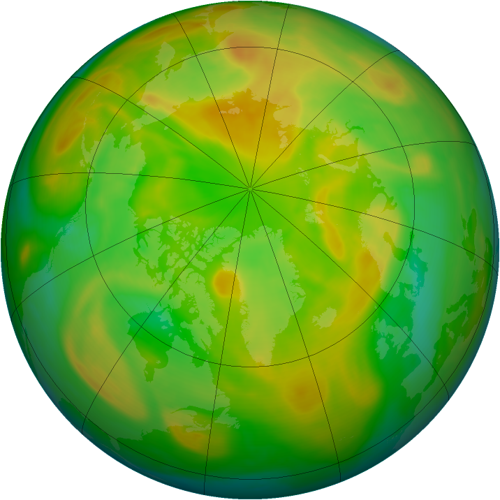 Arctic ozone map for 27 May 2005